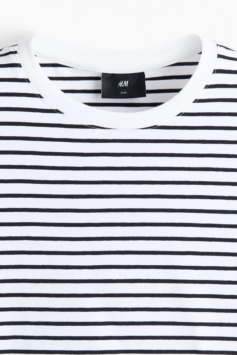 H&M Round-neck T-shirt Slim fit